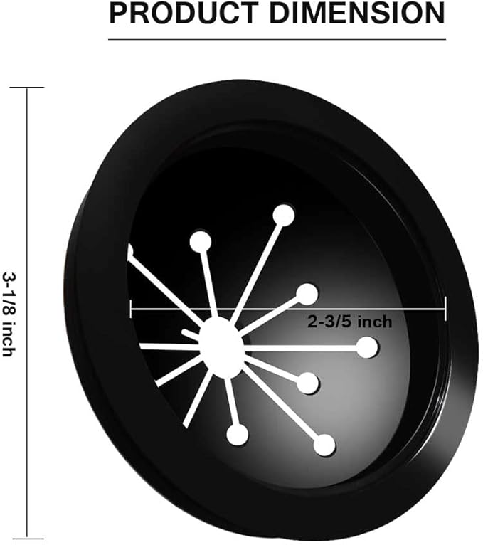 Garbage Disposal Splash Guard Sink Baffle Cover Kitchen Disposal Replacement Waste Food Disposal Accessories Part for Whirlaway, Waste King, Sinkmaster and GE Models