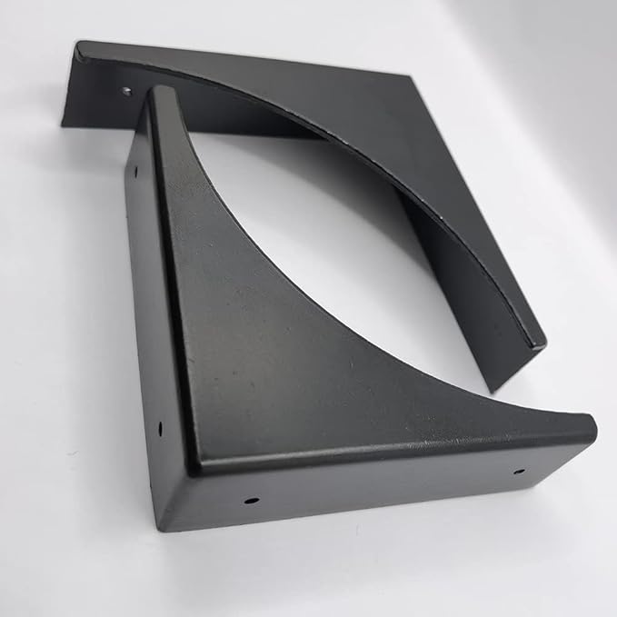 4 Pcs Black Metal Corner Protector Box Edge Safety Guard Cabinet Furniture Corner Metal Bumpers