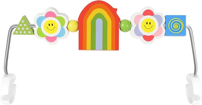 Baby Bjorn Bouncer Toy Bar - Toy Bar for Baby Bouncer Seat Balance Soft & Bliss, Brightly Colored Shape, Develop Motor Skills, Wooden Toys, Environmentally Friendly Paint, Rainbow