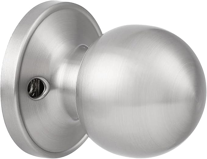 Probrico Ball Half Dummy Door Knob Brushed Nickel Inactive Single Door Knob