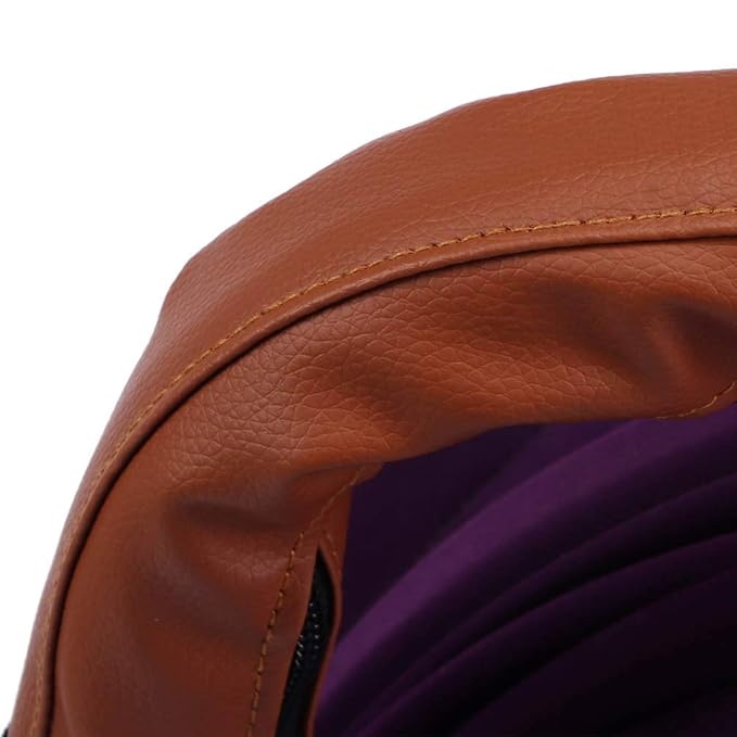 Leather Stroller Handle Cover, Soft Sweat Absorbent Protective Trolley Handle Sleeves Cover Pad Pushchair Accessories for Most Types of Strollers