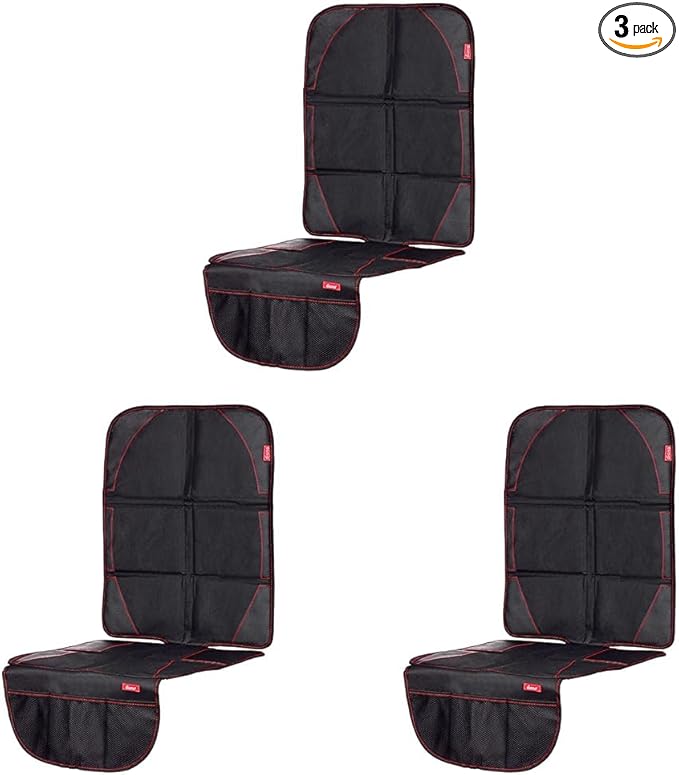 Diono Ultra Mat Complete Back Seat Upholstery Protection from Child Car Seats and Pets, Crash Tested, Premium Ultra Thick Padding, Durable, Water Resistant, Anti-Slip, 3 Mesh Storage Pockets