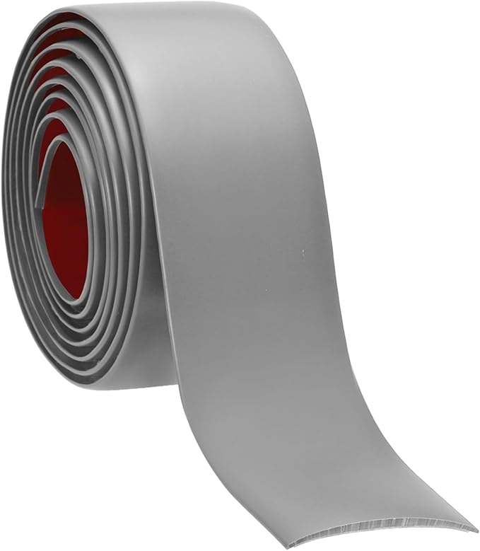 PATIKIL Self Adhesive Floor Transition Strip 2 in x 6.6 Ft, Vinyl Laminate Floor Flat Divider for Joining Floor Gaps Doorways Carpet Cover Floor Tiles Grey