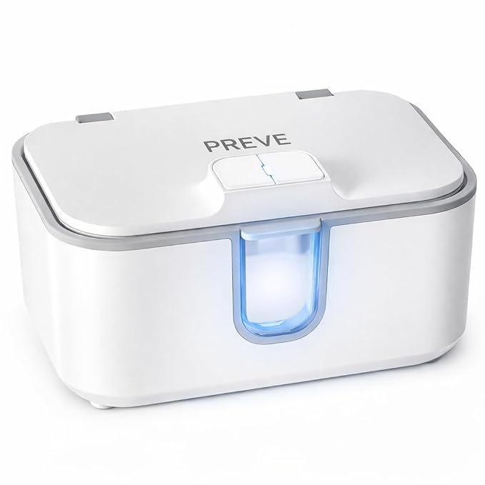 Wet Wipes Heater, Baby Wipe Warmer and Baby Wet Wipes Dispenser with Night Light for Infants Adults Large Capacity Surround Heating Super Silent Diaper Wipe Warmer