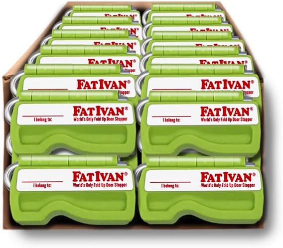 The Original Fat Ivan Fold Up Doorstop Wedge with Magnet - for Moving Office Home or School - Great for Police, Admin, Firefighters and Any time You Need a Door to Stay Open