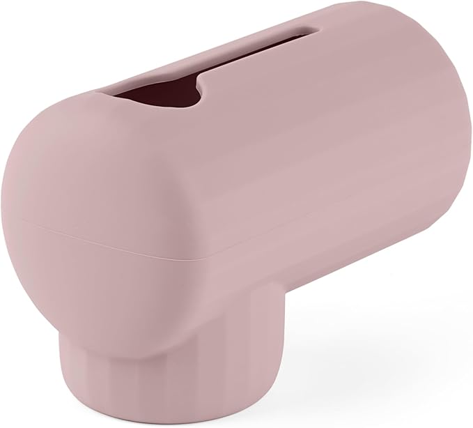 Bath Spout Cover, Soft Silicone Bathtub Faucet Cover Safety Universal Fit (Blush)