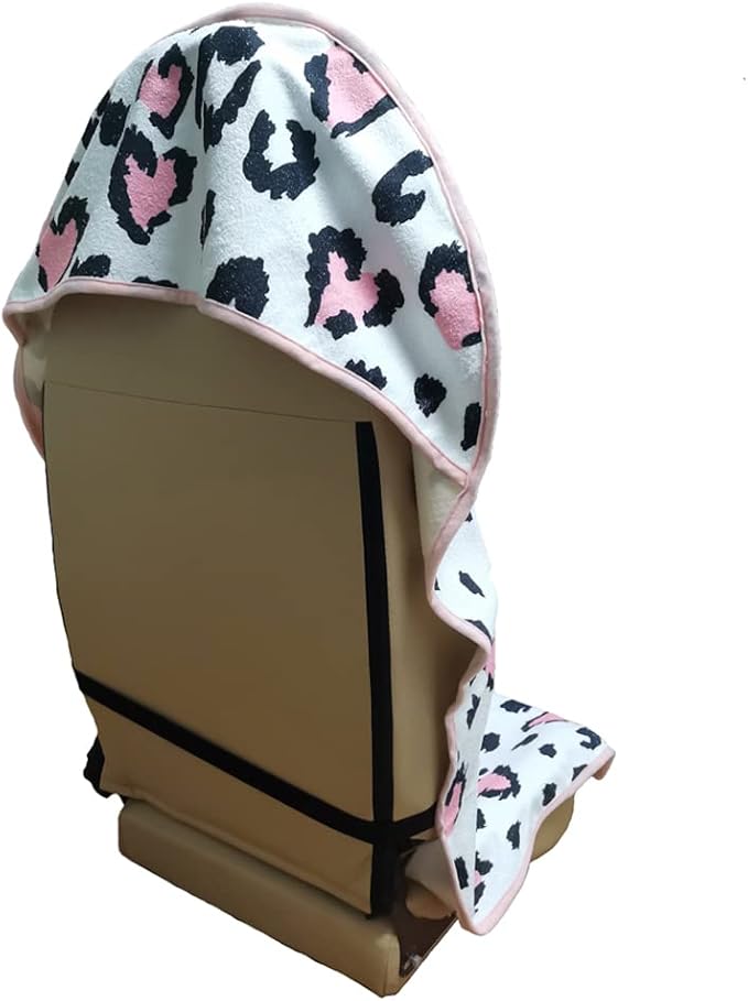 LoyaGour Car Seat Cover Protector Front Seats,for Gym Workout,Running,Swimming,Beach and Hiking,Waterproof Sweat Towel Bucket Seat Covers for Cars SUV Trucks (Leopard Print, 1Pcs)