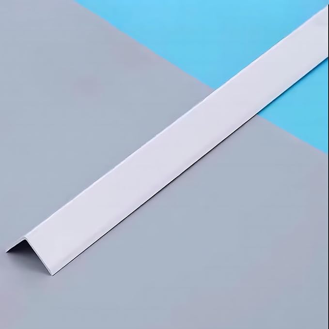 White Wall Corner Protector, 4Pcs, Length 35.4in, Width 0.79in - Self Adhesive Metal Corner Protector for Aluminum Trim molding, Cabinet Edge Guard, Easy to Install