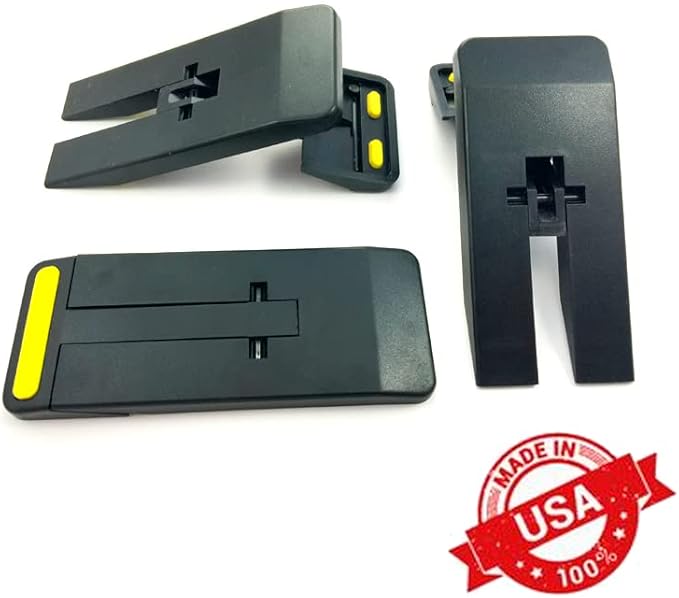 10 Pack Door Stopper | Pocketstop | Non Slip Rubber Feet Door Stop | Foldable Door Wedge | Lightweight & Portable Door Holder | Portable Door Lock | Door Stopper Wall Protector