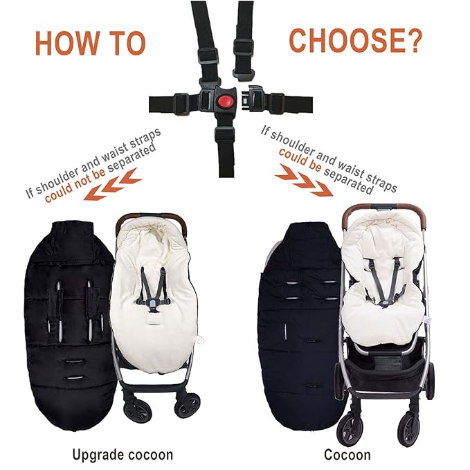 Baby Winter Stroller Blanket, Multifunction Toddler Footmuff, Universal Stroller Cover for Cold Weather, Soft Fleece Bunting Bag