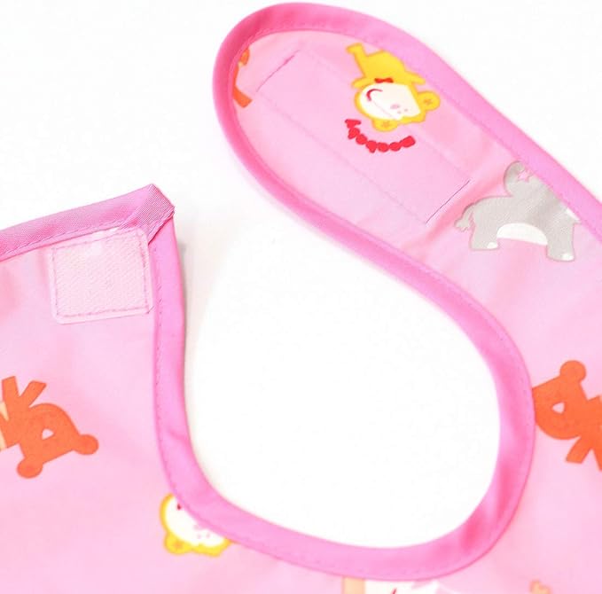 Plie Full Coverage Waterproof Feeding Bib for Toddlers – Extra Long Apron Bib for Mealtime, Self-Feeding, High Chairn
