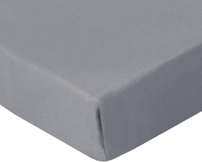 Square Playard/Playpen Fitted Sheets, Perfect for New Room2 / TotBloc Portable Playard, 2 Pack, Ultra Soft Microfiber, Fitted Playpen Sheet, Grey.