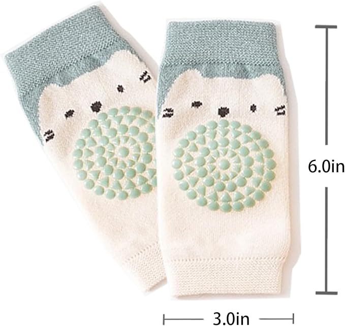 TFTSR Baby Knee Pads for Crawling (3 Pairs) and Baby Socks for Walking (3 Pairs), Walking Protector for Toddler Kid Girls Boy