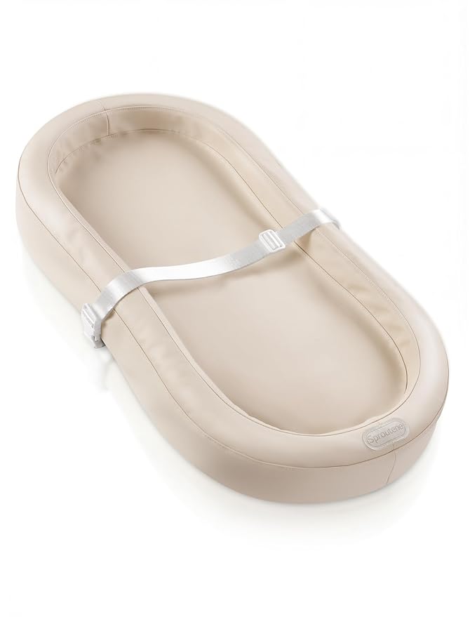 Wipeable Baby Changing Pad, Changing Pad Babies for Dresser Waterproof Standard Size in 30.7” * 15.7” for Diaper Changing on Table (Oatmeal)