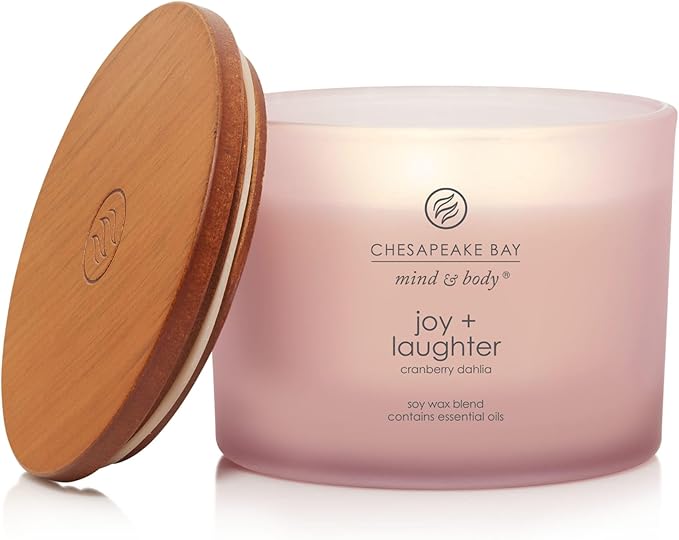 Chesapeake Bay Candle Scented Candle Joy + Laughter (Cranberry Dahlia) Coffee Table Home Décor