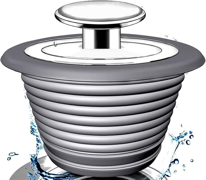 Bathtub Drain Stopper, Tub Stopper, Bathtub Drain Plug,Sink Drain Stopper, Universal Bathroom Bath Tub Drain Stoppers, Shower Cover Replacement Jets Hair Catcher Topper Rubber Strainers(Patented)