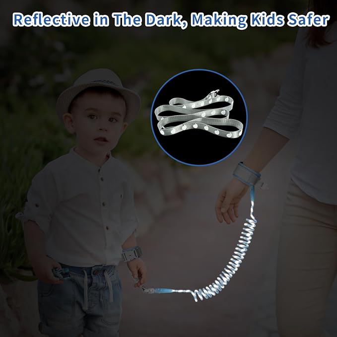 Toddler Harness Backpack Leash with Wrist Link | Cute Dinosaur Anti-Lost Walking Strap for Kids | Foldable & Adjustable Child Safety Belt for Boys & Girls