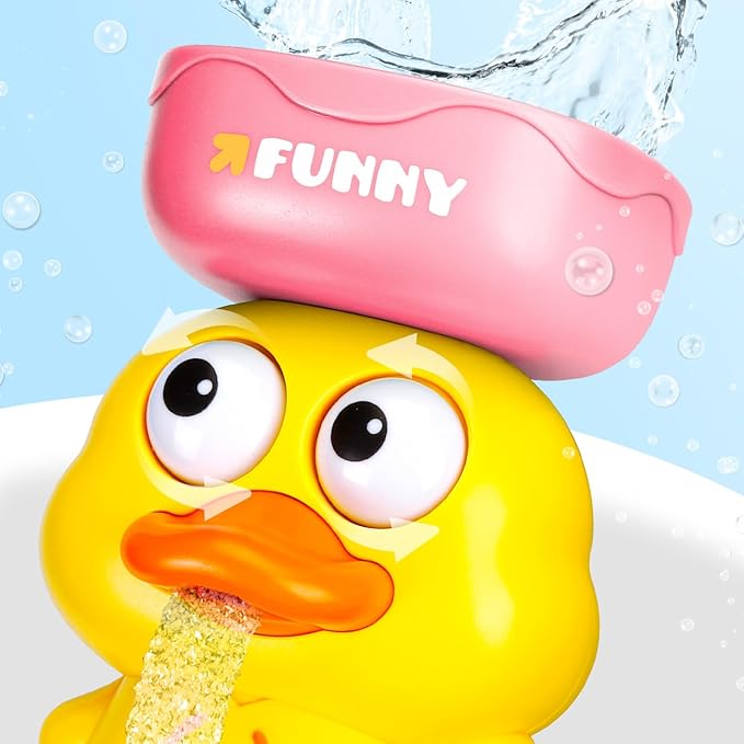 Bath Toys for Kids Ages 1-3: Toddler Bath Toys for 1 2 3 Year Old Girl Gifts - Pink Bathtub Toy for Toddlers 2-4 - Baby Girl Gifts 12+ Months
