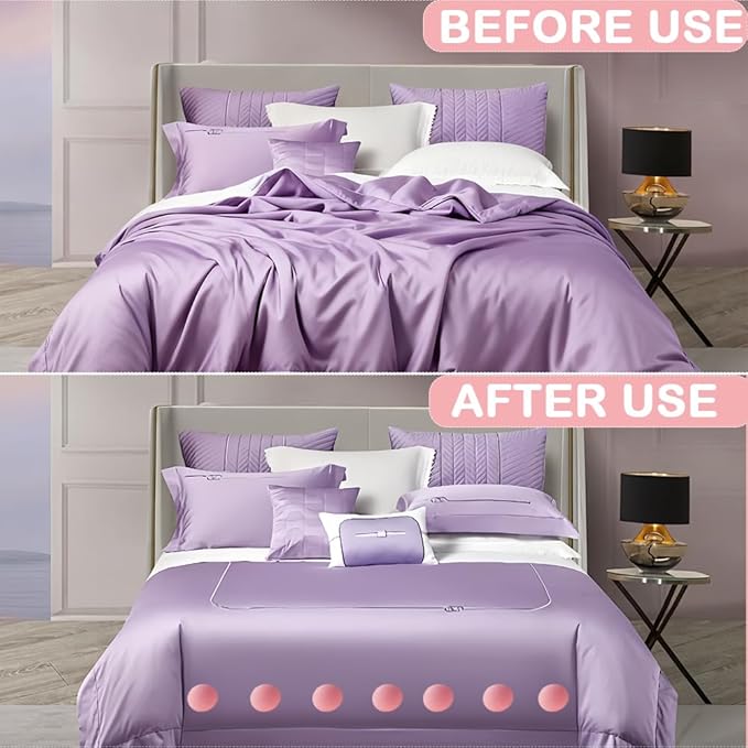 DQITJ 24 Pcs Duvet Pins and Clips Double-Sided Fasteners to Secure Comforter in Cover with Storage Box for Quilt Cushions Curtains (White, Grey and Pink)