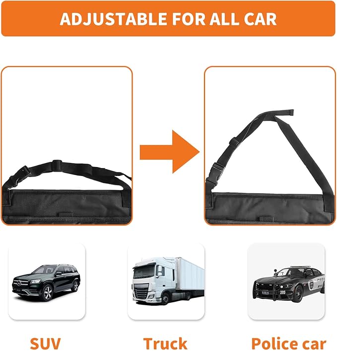 Boczif Car Backseat Organizer, Hanging Passenger Seat Storage Bag, Car Front Seat Organizer for Office Kids Suplly,Truck Cab Organizer with Separately Pokect for Laptop, Multiple Pockets, Cup Holders