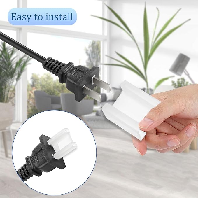 Plastic Plug Covers Prong Protector 3 Size 90 Pieces 3 and 2 Prong Outlet Version