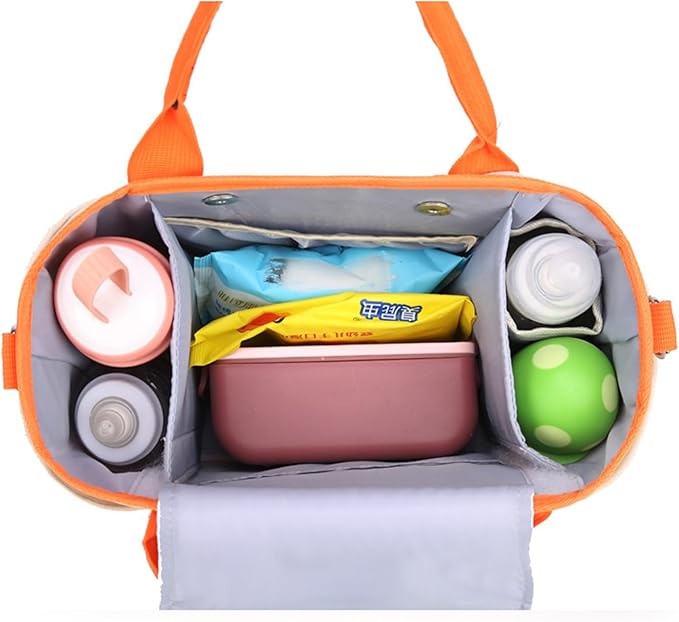 Universal Stroller Organizer with Double Bottle Holder, Fits For All Baby Strollers,6 Colors, Big Capacity (Pure Pink)