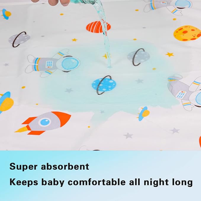 Baby Portable Changing Pad Waterproof Diaper Changing Mat Travel 3 Pack Washable Mattress Pad Reusable Under Pads Changing Pad Liners 22" x 27.5"