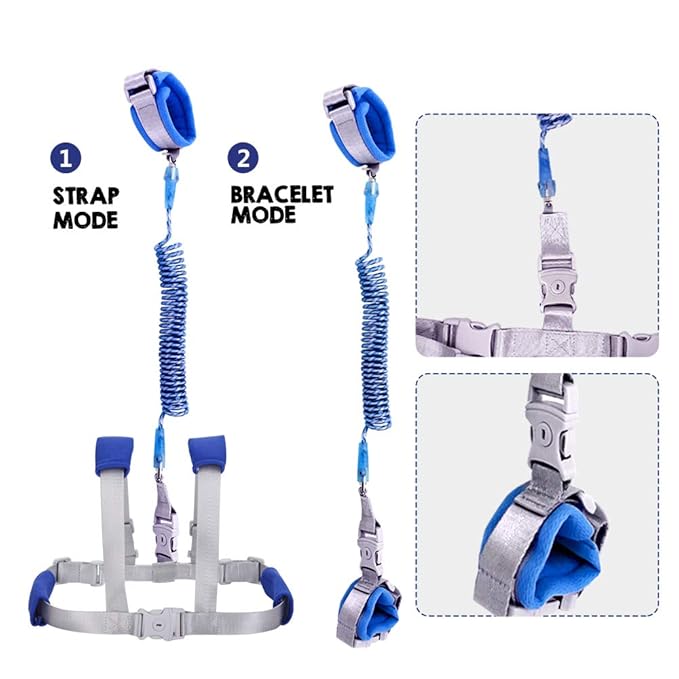 FurPaw Child Backpack Leash for Toddlers & Kids | 98Inch Lengthen Child Safety Walking Leash -Blue