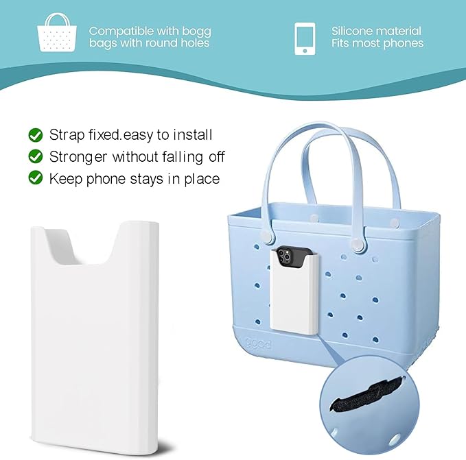 3 Packs Clear Bogg Beach Tote Bag with 2 Pack Insert Hooks Accessories for Bogg Bags Travel Makeup Clean Toiletry Brush Organizer Cosmetic Divider Storage Inner Pouch