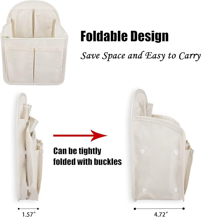 Bag Organizer Insert, Oxford Fabric Travel Divider Bag for Men or Women, Lightweight Bag Liner, Waterproof Organizer Pouch for Rucksack, Tote Bag, Shoulder Bag, etc. (Small)