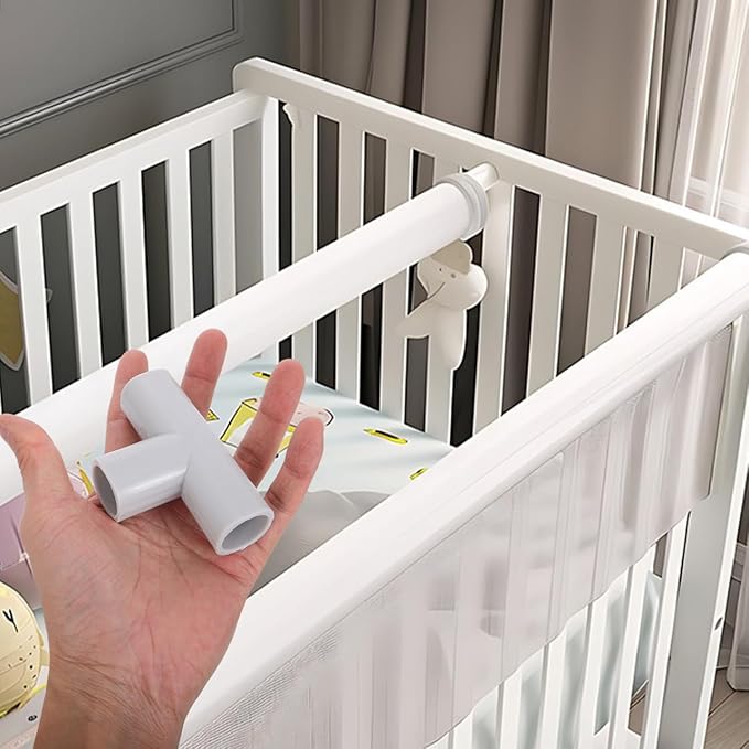 Cabilock 6pcs Playpen Accessories Connectors for Indoor Safety Versatile Pipe Fitting Adapters for Play Areas Easy Installation Configurations