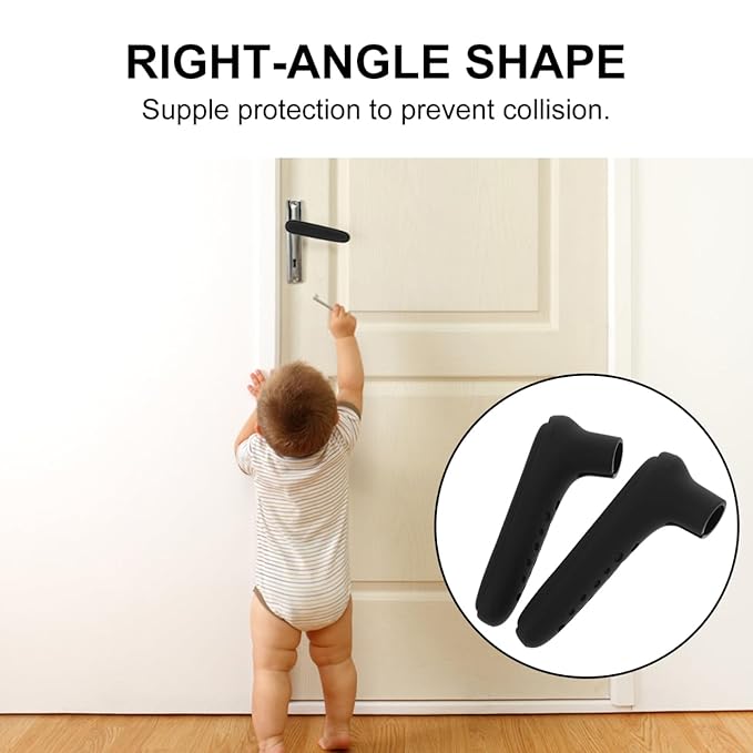 2pcs Door Handle Cover Silicone Door Handle Grip Door Knob Protector Door Handle Safety Cover Doorknobs Child Door Knob Door Knob Cover Gloves Baby -Collision