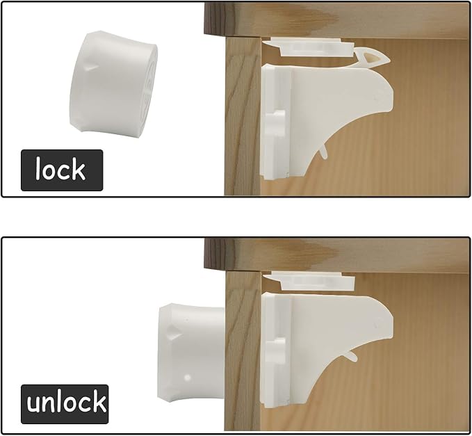 Vmaisi Magnetic Cabinet Locks Replacement Key 1 Pack