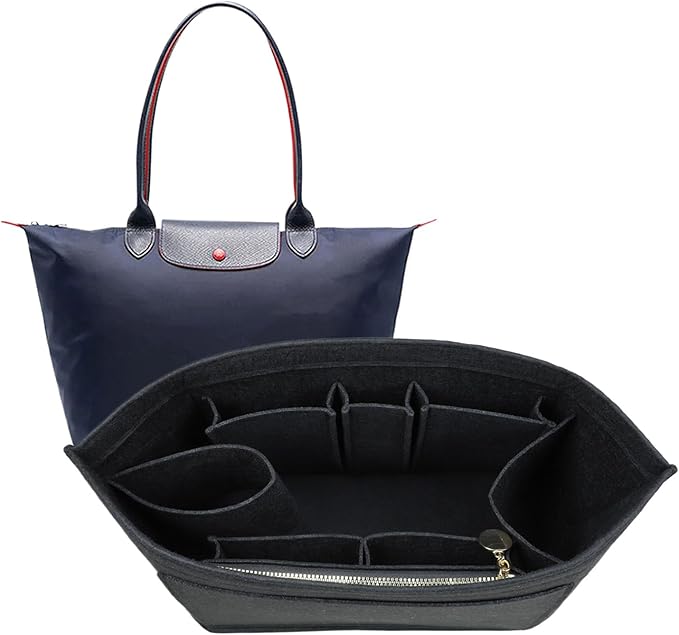 Purse Organizer For Longchamp Purse For Long Champ Le Pliage Insert organizer1012-25black-L