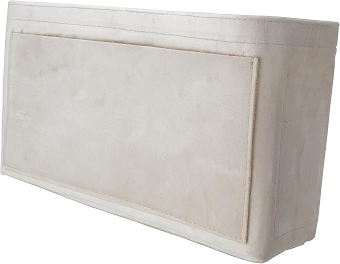 Purse Organizer Insert, Suede Bag Organizer Handbag Tote Shaper, Suede Material, Soft and Non Damaging Bag (Beige, Large)