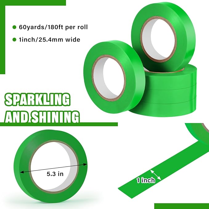 Frienda Floor Vinyl Tape 1/2inch Floor Marking Court Tape Outdoor Playing Field Marking Equipment for Social Distancing Gyms, Athletics, Equipment