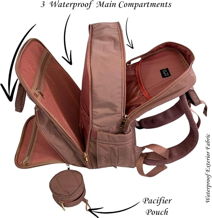 SLyTesha Oversized Mommy Diaper Bag - Travel & Hospital Bag for Baby