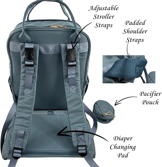 SLyTesha Oversized Mommy Diaper Bag - Travel & Hospital Bag for Baby