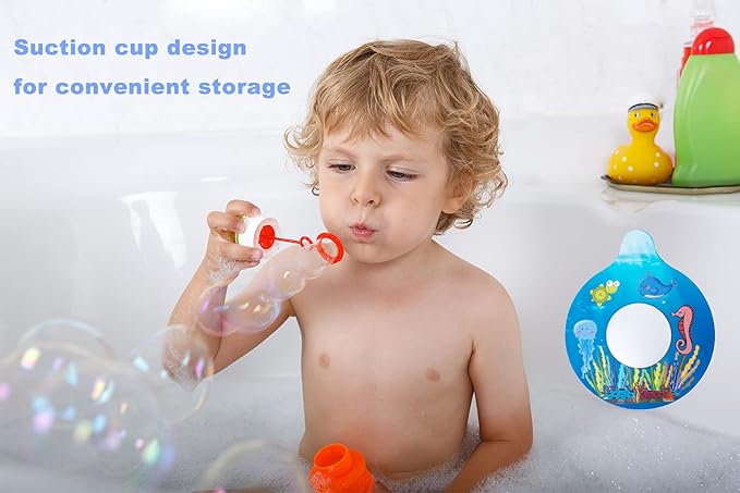 WSZCML Bathtub Drain Stopper, Silicone Tub Stopper Plug, Universal Bath Drain Cover, Beautiful Coral Reef Illustration, Kids Tots Babies Gift (Blue Whale)
