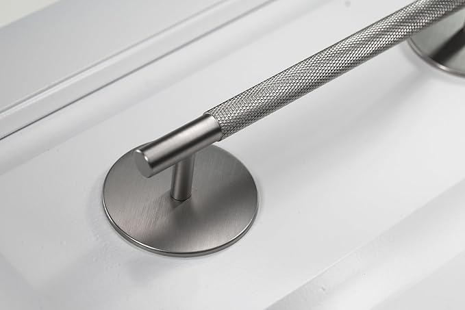 trust4care 8-Pack Thick Brushed Satin Nickel Backplate for Cabinet Knobs Pulls Handles, 2-1/3" Round Rosette Plate for Bifold Closet Doors, Large Escutcheon Back Plates Sheets