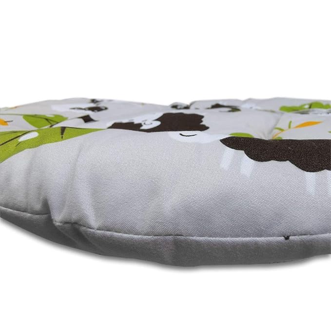 Twoworld High Chair Cushion, Large Thickening Baby High Chair Seat Cushion Liner Mat Pad Cover Breathable(Grey Sheep)