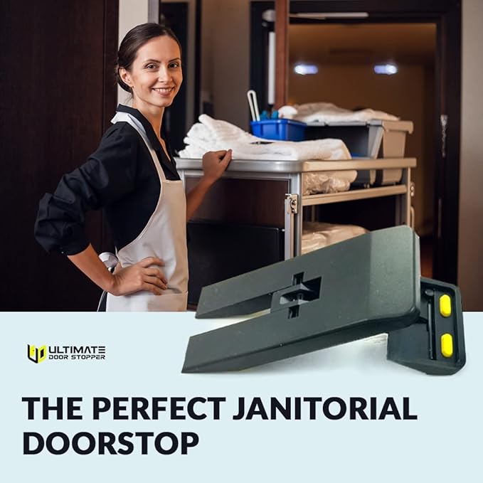3 Pack Ultimate Door Stopper | Pocketstop | Non Slip Rubber Feet Door Stop | Foldable Door Wedge | Lightweight & Portable Door Holder | Portable Door Lock | Door Stopper Wall Protector