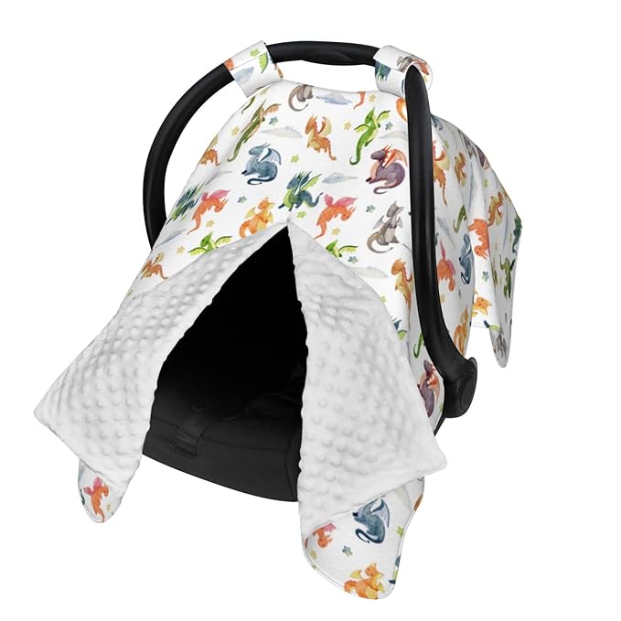 Dragon Baby Car Seat Canopy Cover Multi Use Shower Gift, Nursing Cover for Mom Nursing Covers, Dragon Baby Stuff Items