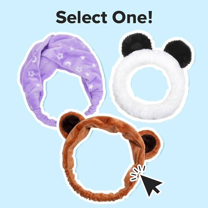 I DEW CARE Face Wash Headband - Black Cat | Adorable Design, Perfect for Washing & Cleansing, Makeup and Spa, Bath, Skincare, Quick Dry, Soft & Fuzzy, Non Slip, Reusable, Teen Girls Stuff