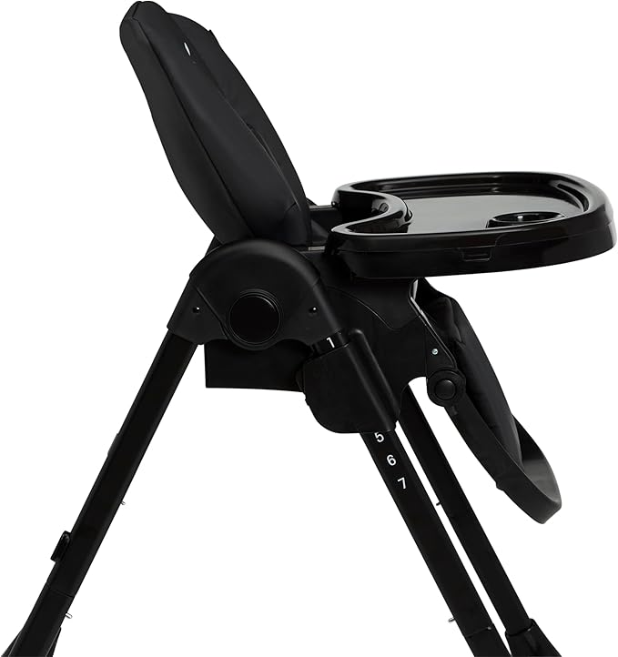 Little Folks by Delta Children 2-in-1 SlimFold High Chair for Babies and Toddlers, Black
