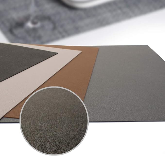 ME.FAN Silicone Placemats [17.7''x12.6''] Heat-Resistant Thicken Non-Slip Tablemats Non-Skid Table Mats Set of 4 (Wine Red)