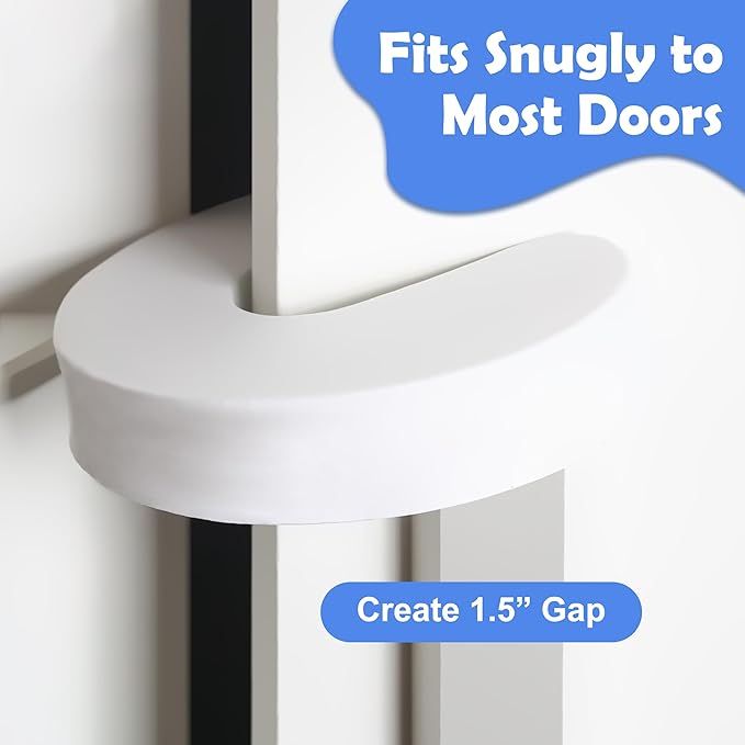 10 Pack Door Pinch Guards for Kids, Door Slam Stopper, Thick Door Finger Pinch Guard That Prevents Doors from Slamming and Baby from Getting Trapped