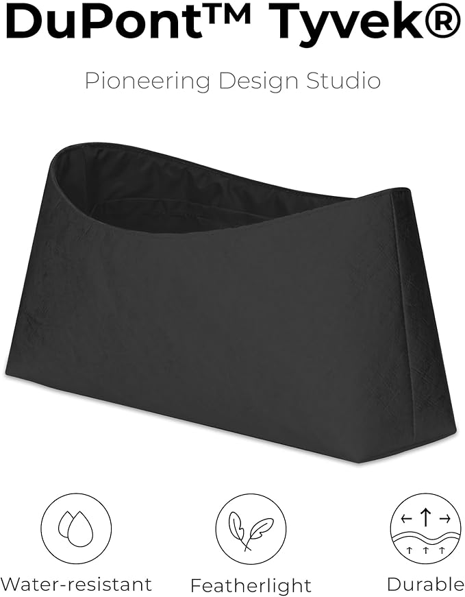 Purse Organizer Insert for LV Carryall BB HandbagCustom Fit Inside Premium Matte Black Lightweight WaterResistant Tote Bag Insert