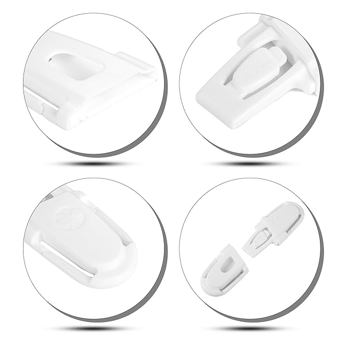 Universal Car Seat Chest Clip, Adjustable Harness Positioning Clip for Stroller and Booster Seat, Anti-Slip Shoulder Straps Holder Accessory for Parents (1 Pack, White)