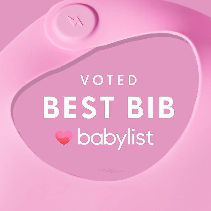 Magnetic Silicone Baby Bib – Waterproof, Dishwasher Safe, BPA Free Food-Grade, Feeding Bib for Infants and Toddlers